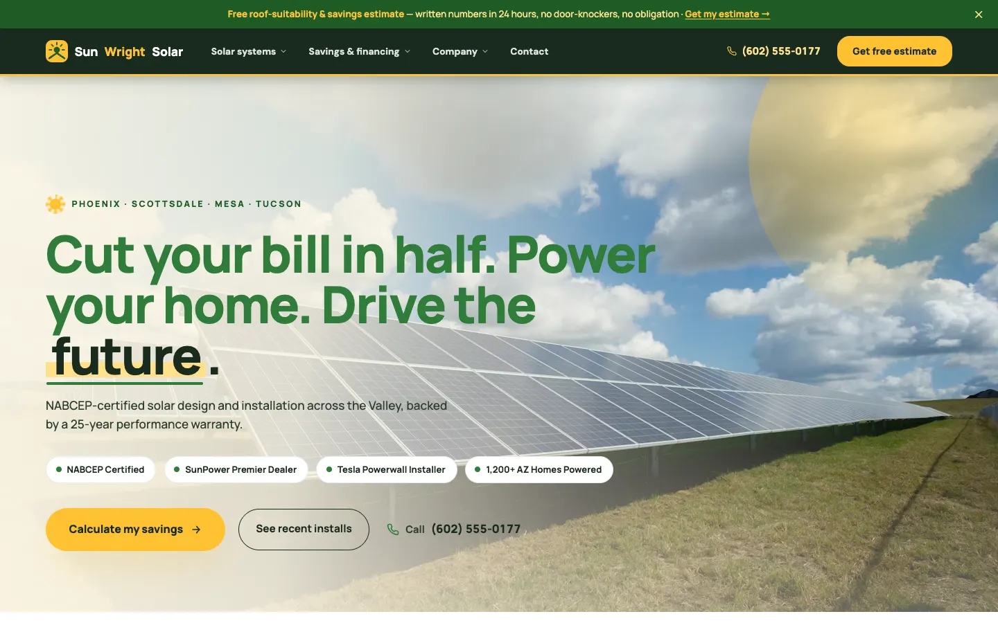 SunWright Solar website